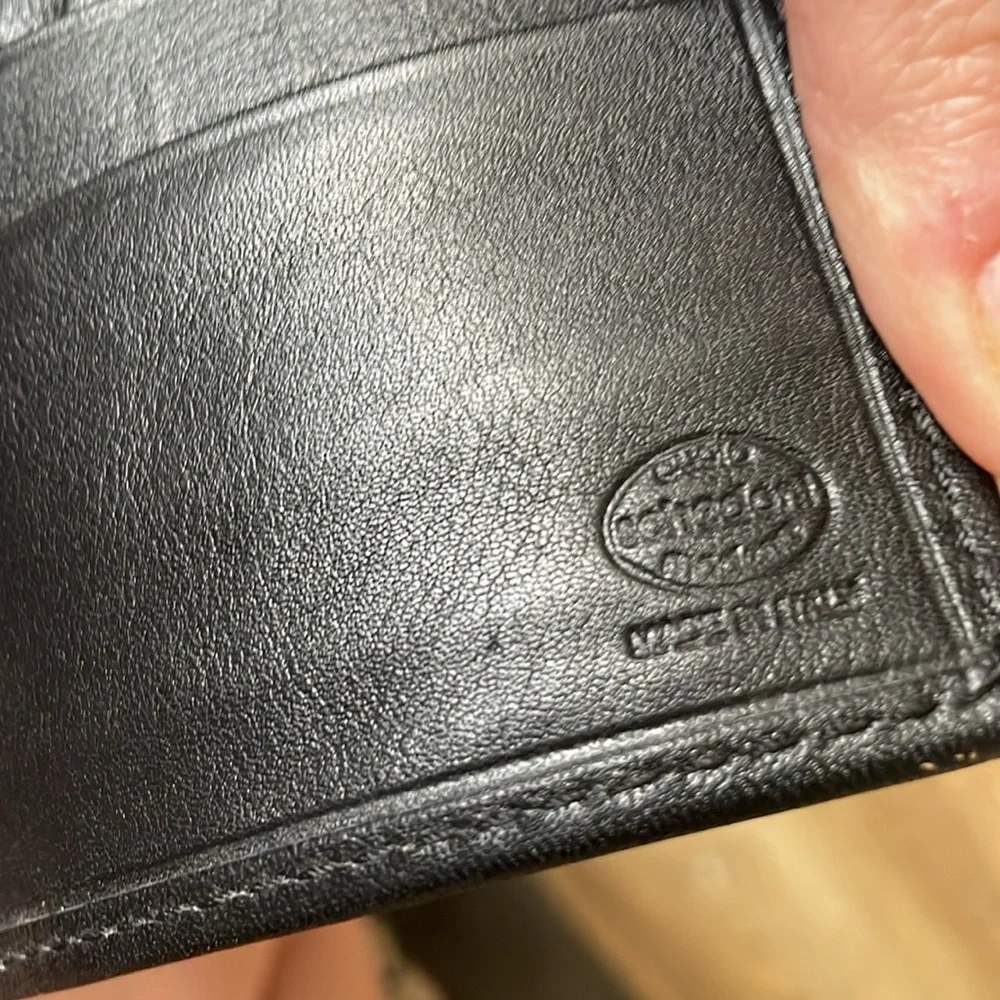 Vintage Schedoni Made In Italy Bi-fold Leather Wallet